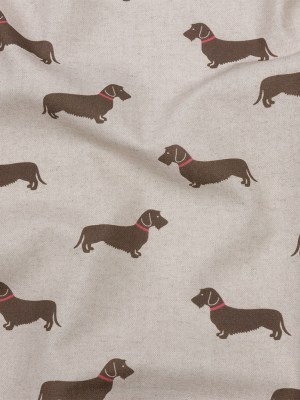 Cotton Canvas Print – Stone Little Dogs – British Imported Cotton Canvas Print – Stone Little Dogs – British Imported