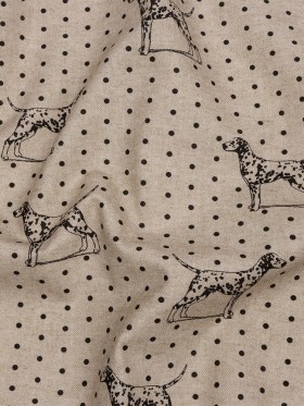 Cotton Canvas Print – Linen Dalmation Spots – British Imported Cotton Canvas Print – Linen Dalmation Spots – British Imported