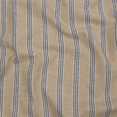 Slubbed Cotton and Polyester Woven – Indigo Striped – British Imported Slubbed Cotton and Polyester Woven – Indigo Striped – British Imported