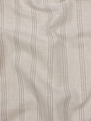 Slubbed Cotton and Polyester Woven – Linen Striped – British Imported Slubbed Cotton and Polyester Woven – Linen Striped – British Imported