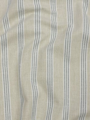 Slubbed Cotton and Polyester Woven – Sage Striped – British Imported Slubbed Cotton and Polyester Woven – Sage Striped – British Imported