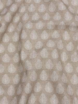 Cotton Canvas Print – Linen Leaves – British Imported Cotton Canvas Print – Linen Leaves – British Imported