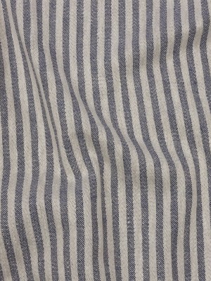 Cotton and Polyester Woven – Indigo – Raised Stripes – British Imported Cotton and Polyester Woven – Indigo – Raised Stripes – British Imported