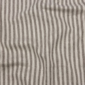 Cotton and Polyester Woven – Smoke – Raised Stripes – British Imported Cotton and Polyester Woven – Smoke – Raised Stripes – British Imported