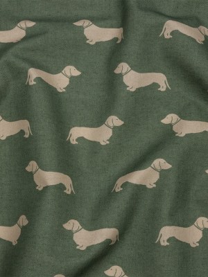 Cotton Canvas Print – Fern Dachshunds – British Imported Cotton Canvas Print – Fern Dachshunds – British Imported