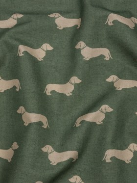 Cotton Canvas Print – Fern Dachshunds – British Imported Cotton Canvas Print – Fern Dachshunds – British Imported