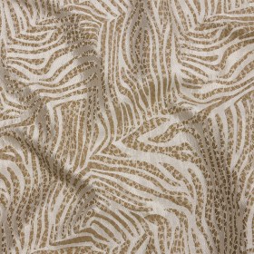 Drapery Jacquard – Sand Animal Stripes and Spots – British Imported Drapery Jacquard – Sand Animal Stripes and Spots – British Imported