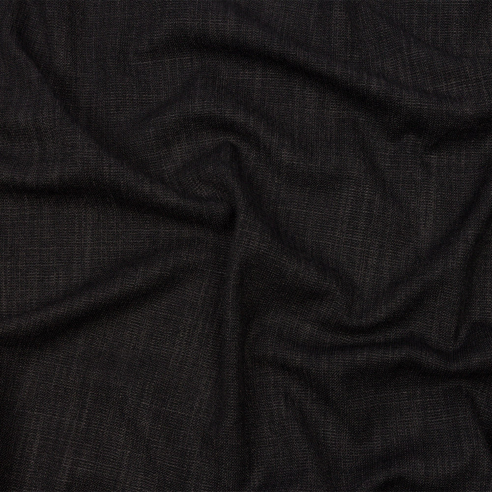 Soft Textured Recycled Polyester Drapery Woven – Onyx – British Imported Soft Textured Recycled Polyester Drapery Woven – Onyx – British Imported