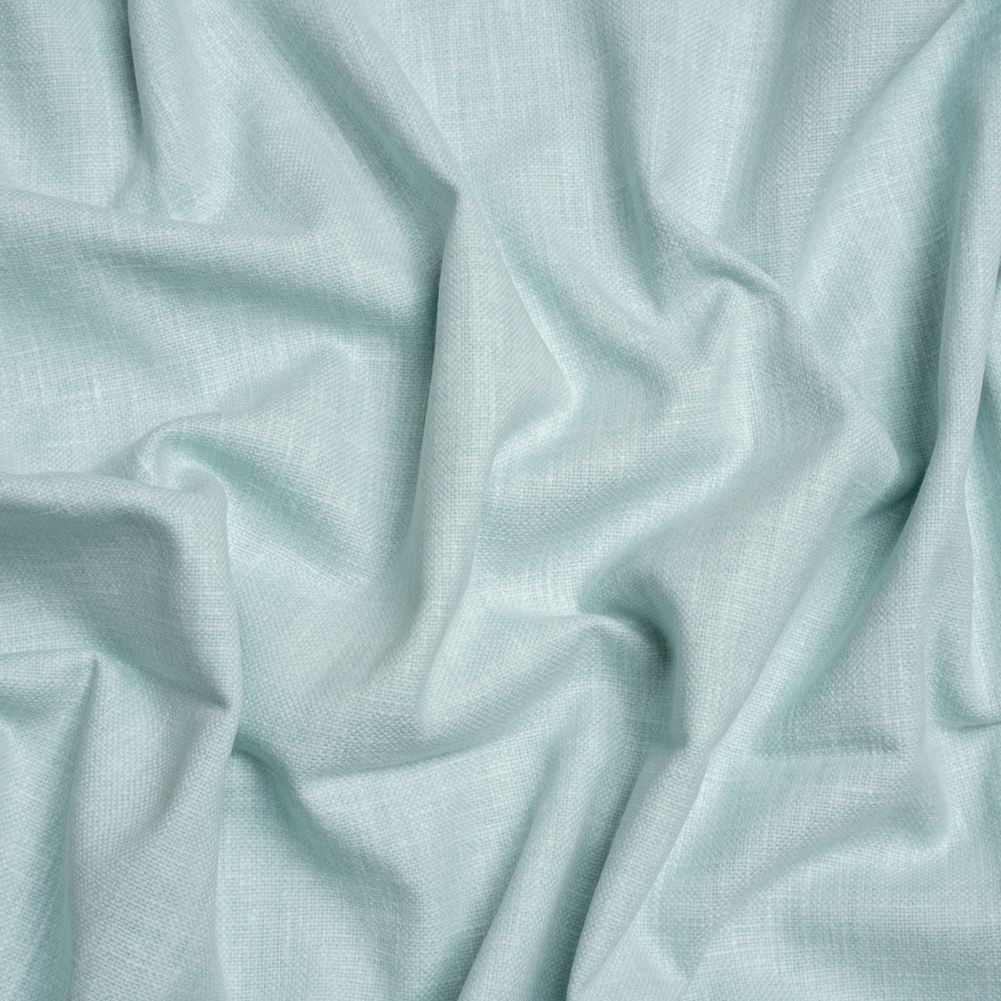 Slubbed Cotton and Polyester Woven – Duckegg – British Imported Slubbed Cotton and Polyester Woven – Duckegg – British Imported