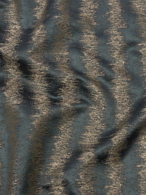 Satin-Faced Metallic Drapery Jacquard – River Ikat Stripes – British Imported Satin-Faced Metallic Drapery Jacquard – River Ikat Stripes – British Imported