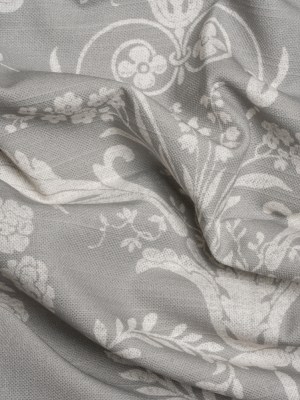 Cotton Canvas Print – Steel Scrolls and Leaves – British Imported Cotton Canvas Print – Steel Scrolls and Leaves – British Imported