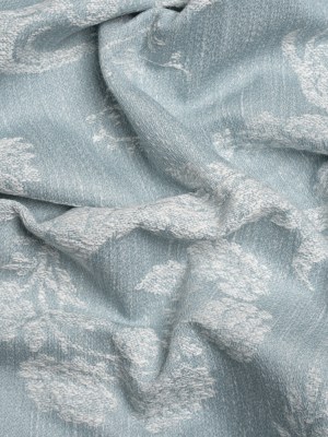 Polyester and Cotton Jacquard – Pale Seaspray Scrolls and Leaves – British Imported Polyester and Cotton Jacquard – Pale Seaspray Scrolls and Leaves – British Imported