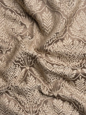 Metallic Drapery Jacquard – Mole Leafy Fans – British Imported Metallic Drapery Jacquard – Mole Leafy Fans – British Imported