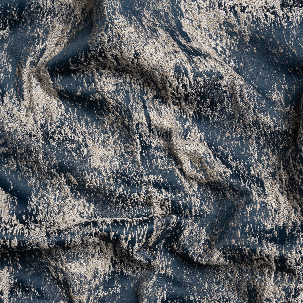Metallic Drapery Jacquard – Ink Abstract – British Imported Metallic Drapery Jacquard – Ink Abstract – British Imported