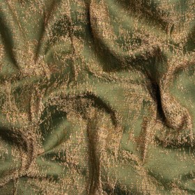 Metallic Drapery Jacquard – Olive Abstract – British Imported Metallic Drapery Jacquard – Olive Abstract – British Imported