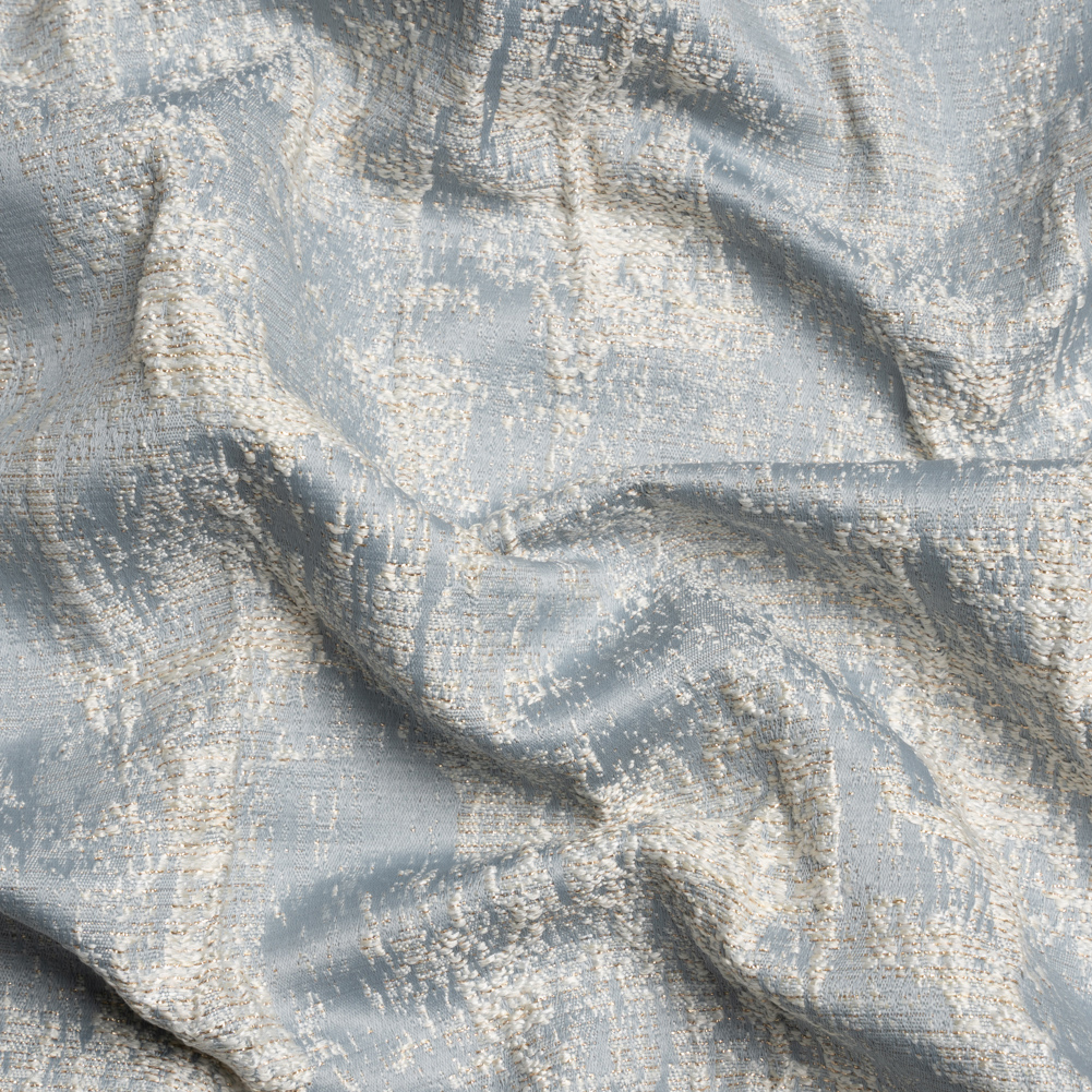 Metallic Drapery Jacquard – Wedgewood Abstract – British Imported Metallic Drapery Jacquard – Wedgewood Abstract – British Imported