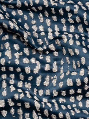Metallic Drapery Jacquard – Ink Spotted Abstract – British Imported Metallic Drapery Jacquard – Ink Spotted Abstract – British Imported