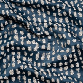 Metallic Drapery Jacquard – Ink Spotted Abstract – British Imported Metallic Drapery Jacquard – Ink Spotted Abstract – British Imported