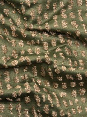 Metallic Drapery Jacquard – Olive Spotted Abstract – British Imported Metallic Drapery Jacquard – Olive Spotted Abstract – British Imported