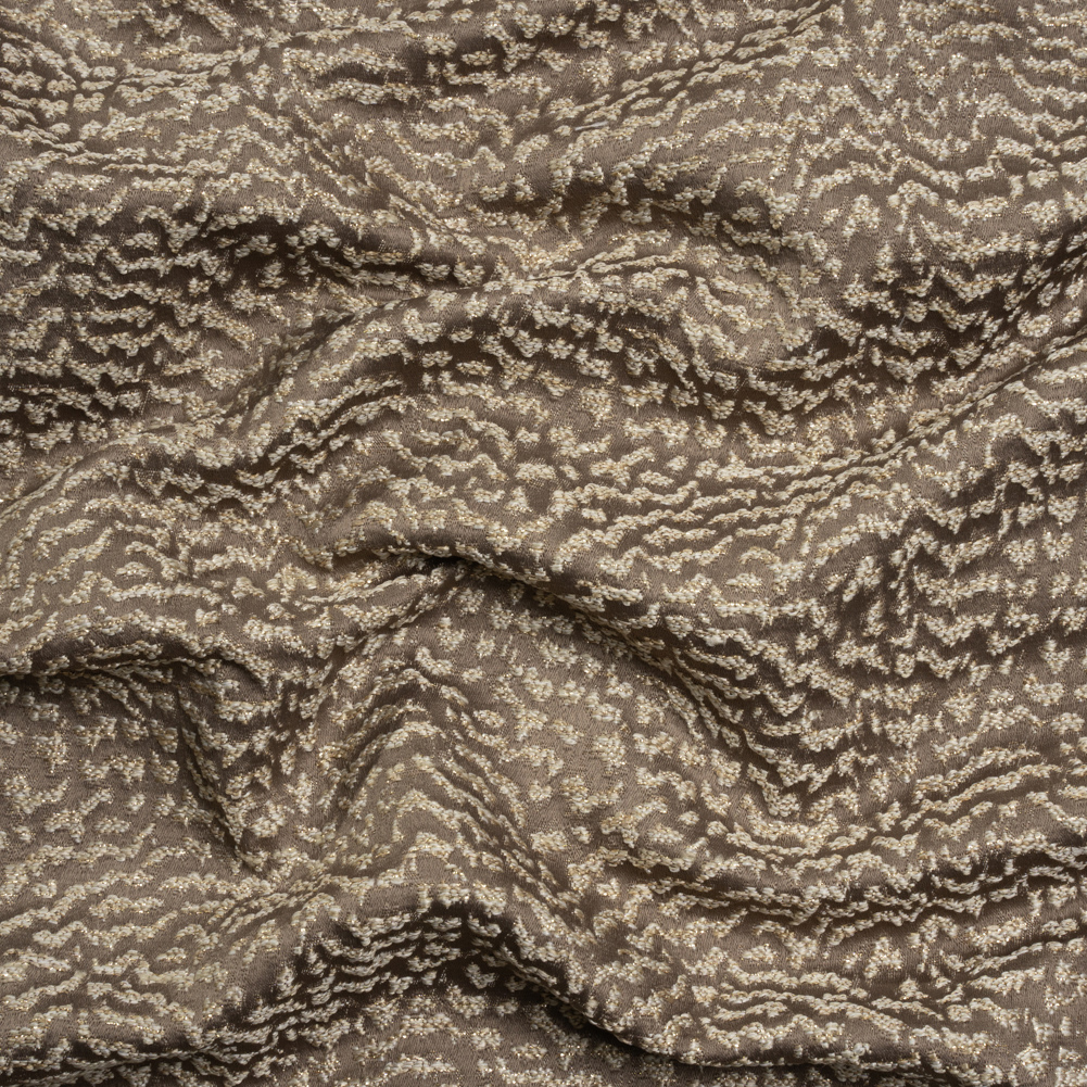 Metallic Drapery Jacquard – Mole Mottled – British Imported Metallic Drapery Jacquard – Mole Mottled – British Imported