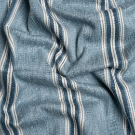 Cotton and Polyester Drapery Twill – Denim Striped – British Imported Cotton and Polyester Drapery Twill – Denim Striped – British Imported