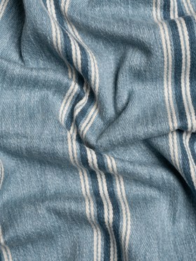 Cotton and Polyester Drapery Twill – Denim Striped – British Imported Cotton and Polyester Drapery Twill – Denim Striped – British Imported