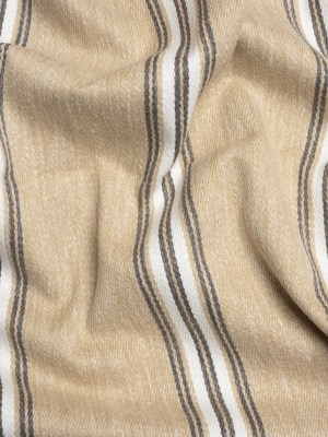 Cotton and Polyester Drapery Twill – Fawn Striped – British Imported Cotton and Polyester Drapery Twill – Fawn Striped – British Imported