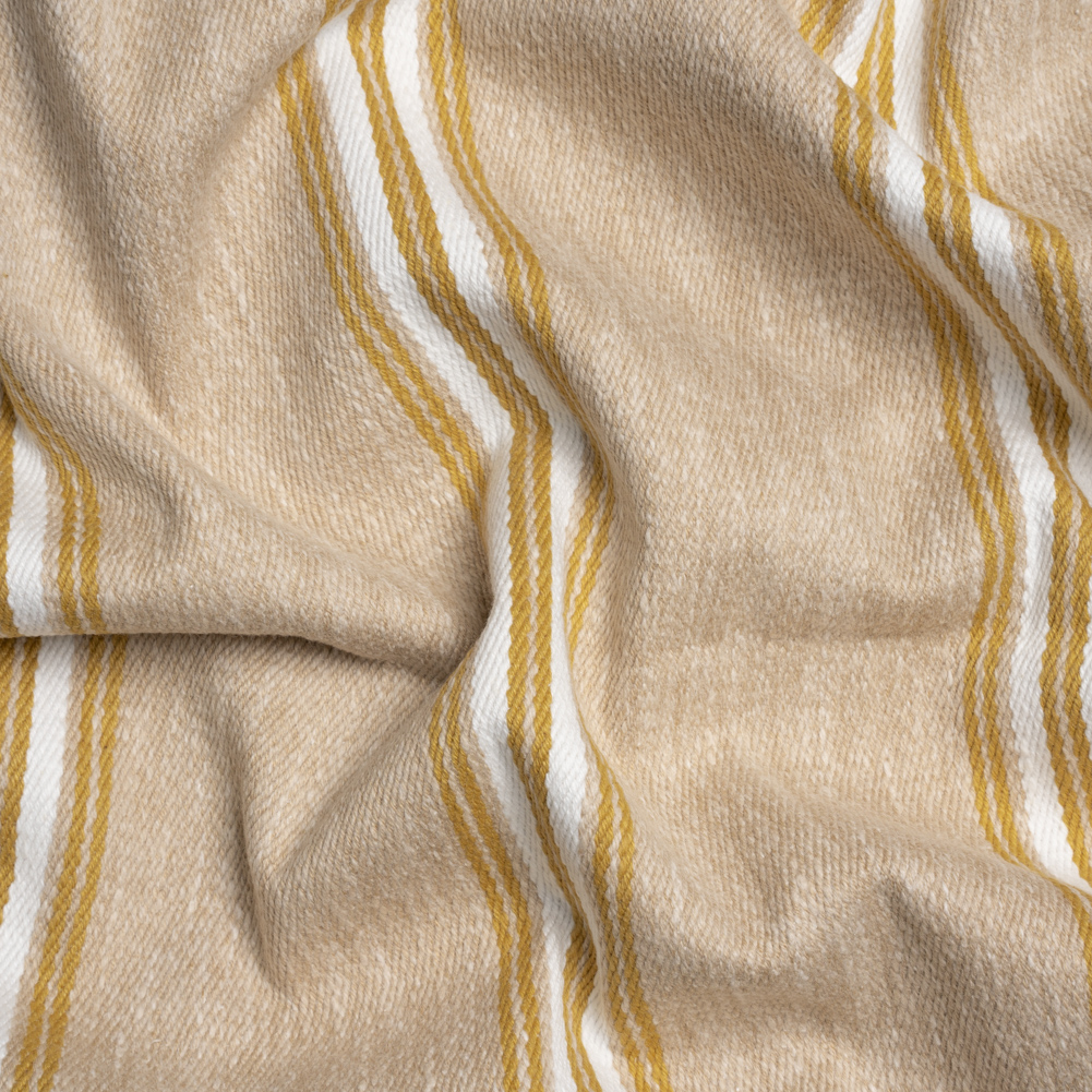 Cotton and Polyester Drapery Twill – Pollen Striped – British Imported Cotton and Polyester Drapery Twill – Pollen Striped – British Imported