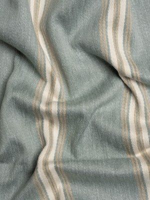 Cotton and Polyester Drapery Twill – Seafoam Striped – British Imported Cotton and Polyester Drapery Twill – Seafoam Striped – British Imported