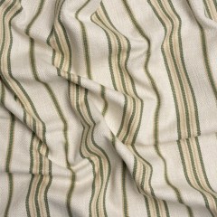 Polyester and Cotton Twill – Sage Herringbone Stripes – British Imported Polyester and Cotton Twill – Sage Herringbone Stripes – British Imported