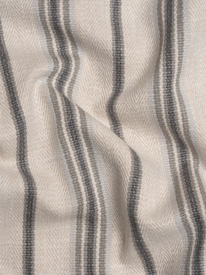 Polyester and Cotton Twill – Slate Herringbone Stripes – British Imported Polyester and Cotton Twill – Slate Herringbone Stripes – British Imported
