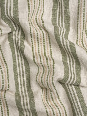 Cotton and Polyester Woven – Sage Tactile Stripes – British Imported Cotton and Polyester Woven – Sage Tactile Stripes – British Imported