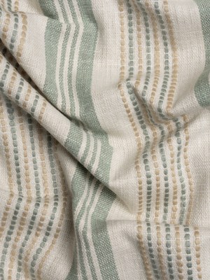 Cotton and Polyester Woven – Seafoam Tactile Stripes – British Imported Cotton and Polyester Woven – Seafoam Tactile Stripes – British Imported