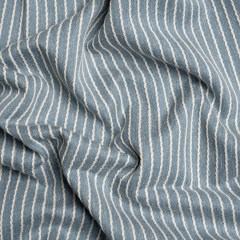 Cotton and Polyester Woven – Denim Tactile Chalk Stripes – British Imported Cotton and Polyester Woven – Denim Tactile Chalk Stripes – British Imported
