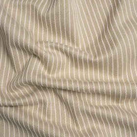 Cotton and Polyester Woven – Fawn Tactile Chalk Stripes – British Imported Cotton and Polyester Woven – Fawn Tactile Chalk Stripes – British Imported