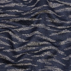 Drapery Jacquard – Midnight Tiger Stripes – British Imported Drapery Jacquard – Midnight Tiger Stripes – British Imported