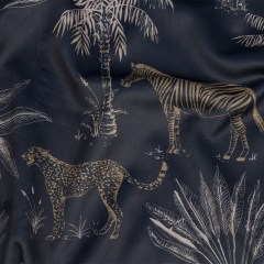 Printed Polyester Velvet – Midnight Savannah Scene – British Imported Printed Polyester Velvet – Midnight Savannah Scene – British Imported