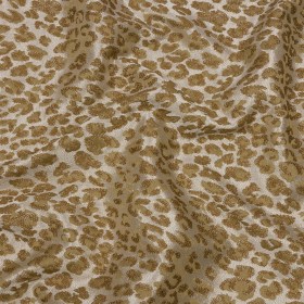 Drapery Jacquard – Sand Leopard Spots – British Imported Drapery Jacquard – Sand Leopard Spots – British Imported