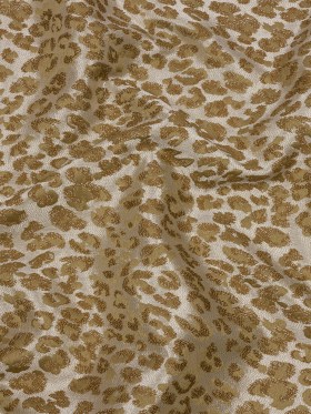 Drapery Jacquard – Sand Leopard Spots – British Imported Drapery Jacquard – Sand Leopard Spots – British Imported