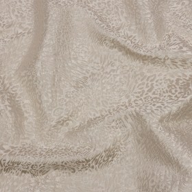 Drapery Jacquard – Ivory Running Leopard – British Imported Drapery Jacquard – Ivory Running Leopard – British Imported