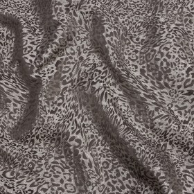 Drapery Jacquard – Slate Running Leopard – British Imported Drapery Jacquard – Slate Running Leopard – British Imported