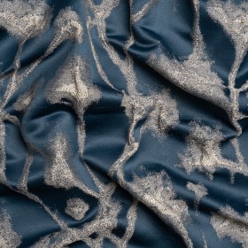 Metallic Drapery Jacquard – Ink Blurred Branches – British Imported Metallic Drapery Jacquard – Ink Blurred Branches – British Imported