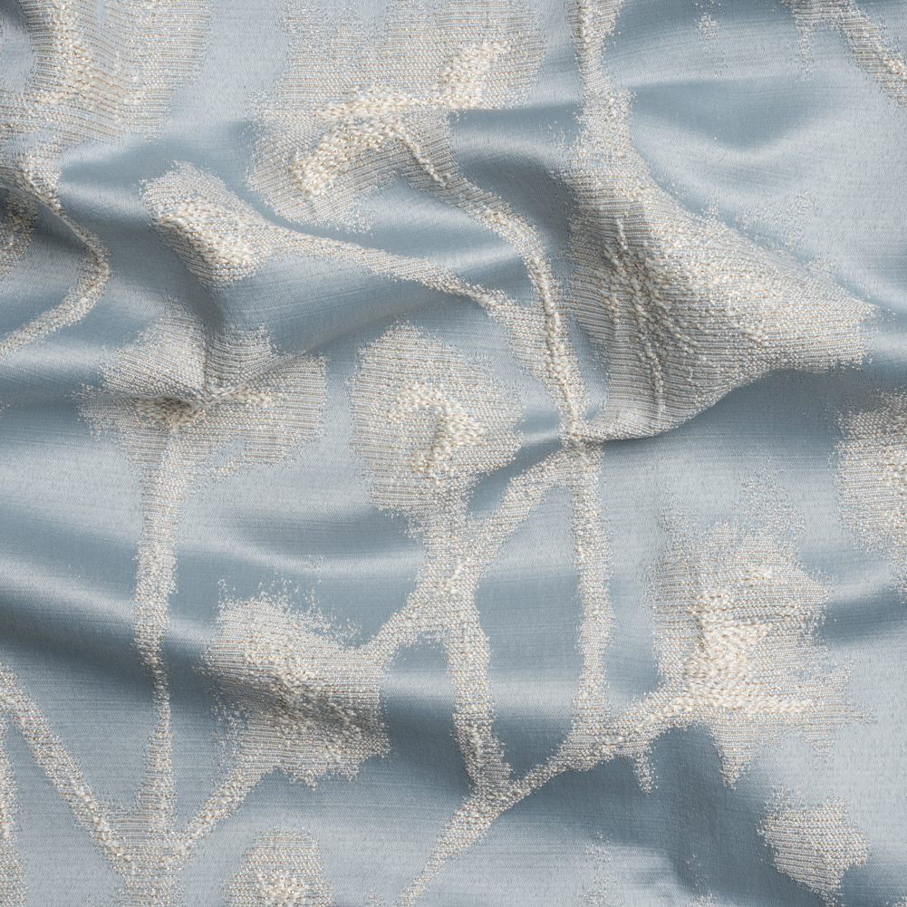 Metallic Drapery Jacquard – Dove Blurred Branches – British Imported Metallic Drapery Jacquard – Dove Blurred Branches – British Imported