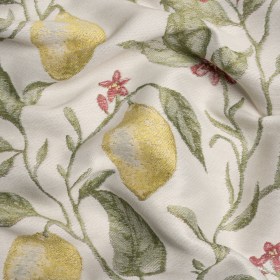 Drapery Jacquard – Lemon Yellow Lemon Trees – British Imported Drapery Jacquard – Lemon Yellow Lemon Trees – British Imported