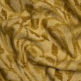 Drapery Chenille Jacquard – Gold Leafy Vines – British Imported Drapery Chenille Jacquard – Gold Leafy Vines – British Imported