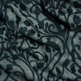 Drapery Chenille Jacquard – Peacock Leafy Vines – British Imported Drapery Chenille Jacquard – Peacock Leafy Vines – British Imported