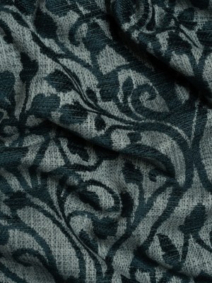 Drapery Chenille Jacquard – Peacock Leafy Vines – British Imported Drapery Chenille Jacquard – Peacock Leafy Vines – British Imported