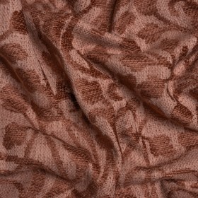 Drapery Chenille Jacquard – Rosewood Leafy Vines – British Imported Drapery Chenille Jacquard – Rosewood Leafy Vines – British Imported