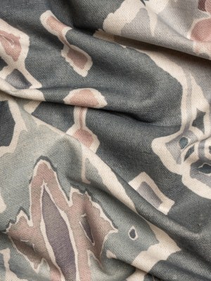 Cotton and Linen Canvas Print – Smoke Painted Diamonds – British Imported Cotton and Linen Canvas Print – Smoke Painted Diamonds – British Imported