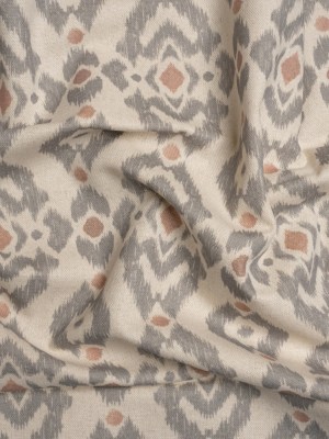 Cotton and Linen Canvas Print – Rose Ikat Geometries – British Imported Cotton and Linen Canvas Print – Rose Ikat Geometries – British Imported